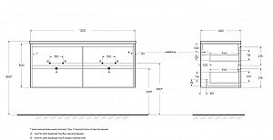 Тумба с раковиной BelBagno KRAFT 4C 120 дуб табак для ванной в интернет-магазине Sanbest