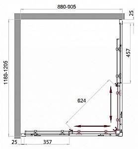 Душевой уголок BelBagno SELA-AH-2-120/90-C-Cr 120x90 стекло прозрачное/профиль хром купить в интернет-магазине Sanbest