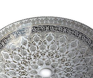 Раковина накладная Bronze de Luxe Marrakesh 40,5 1008G с декором купить в интернет-магазине Sanbest