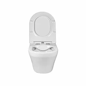 Унитаз подвесной Vincea EDGE-M VT1-37 безободковый, с крышкой микролифт, белый купить в интернет-магазине Sanbest