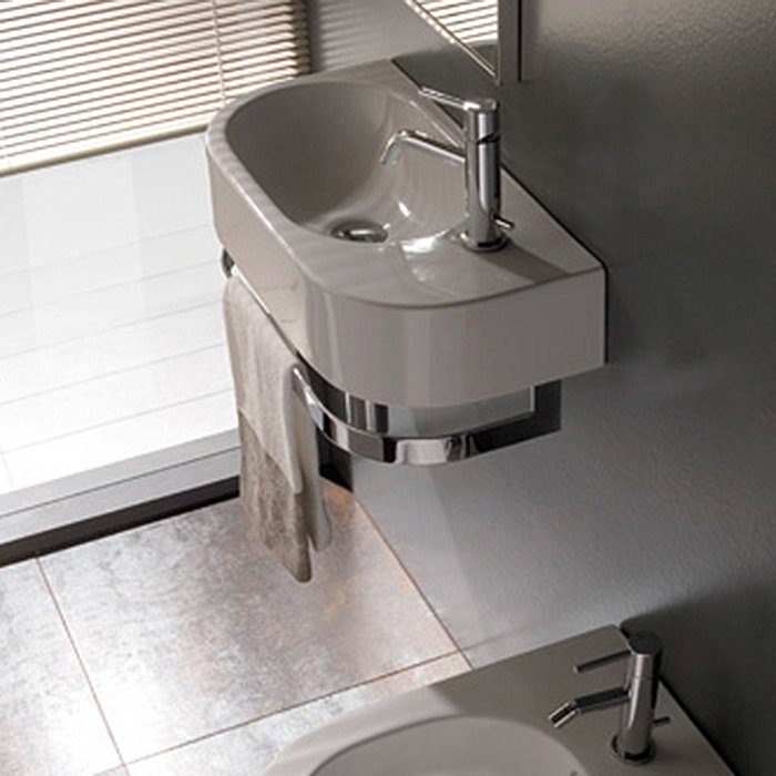 Раковина подвесная Globo Forty3 55 SCT55.BI*1dx белая купить в интернет-магазине Sanbest