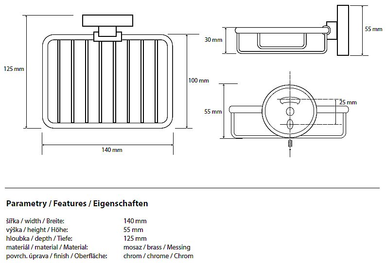 Мыльница Bemeta Omega 104108162 купить в интернет-магазине сантехники Sanbest