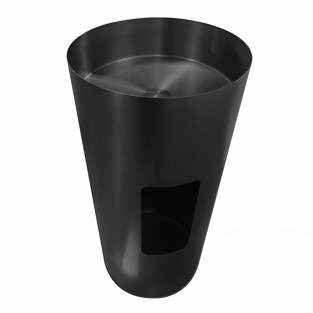 Раковина напольная ABBER Wasser Kreis 40 AF2414MB черная матовая купить в интернет-магазине Sanbest