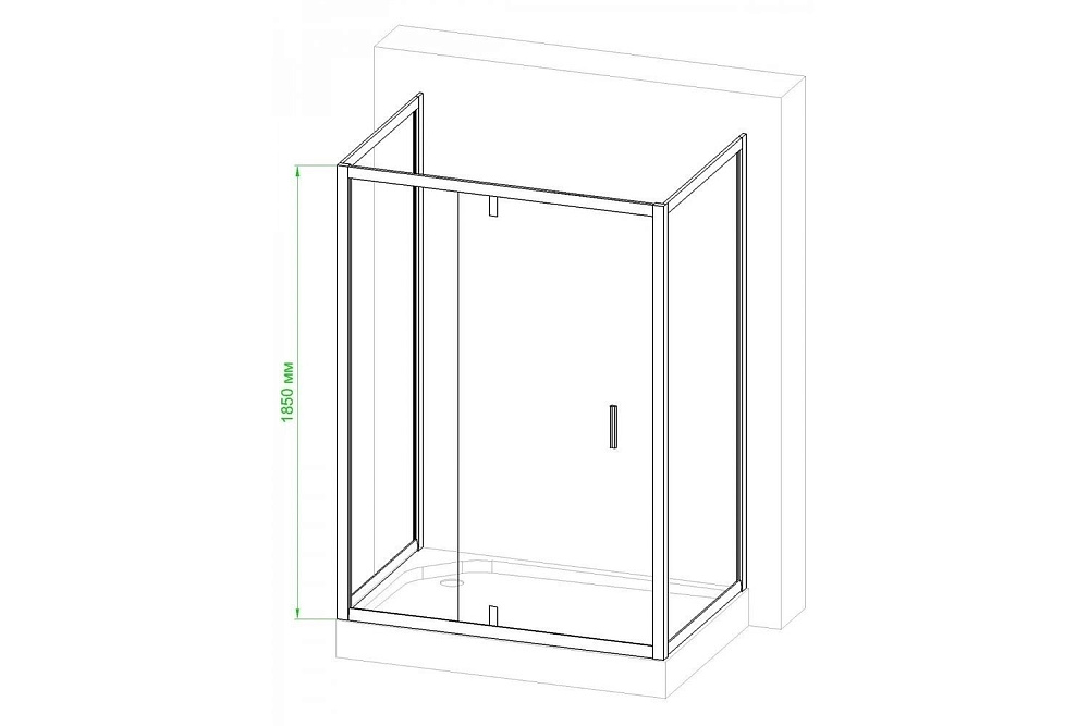 Душевой угол Royal Bath RB HV-C-CH-P 140x90 купить в интернет-магазине Sanbest