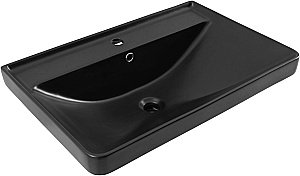 Тумба с раковиной Aquanet Вега 70 344122+329248 белая глянцевая для ванной в интернет-магазине Sanbest