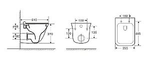 Унитаз с инсталляцией WeltWasser AMBERG 497 ST + ROTBACH 004 GL-WT + AMBERG RD-WT купить в интернет-магазине Sanbest