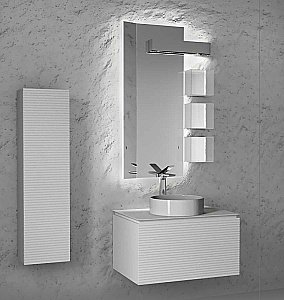 Пенал Jorno Stone 33 Stn.04.120/P/W/JR белый для ванной в интернет-магазине сантехники Sanbest