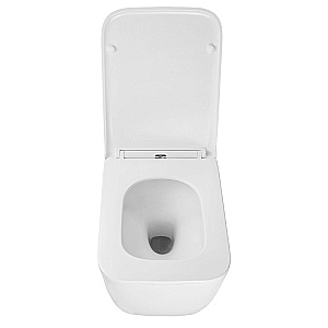 Унитаз подвесной Azario VATER AZ-5104T-WHT белый, безободковый, с крышкой микролифт, слив торнадо купить в интернет-магазине Sanbest
