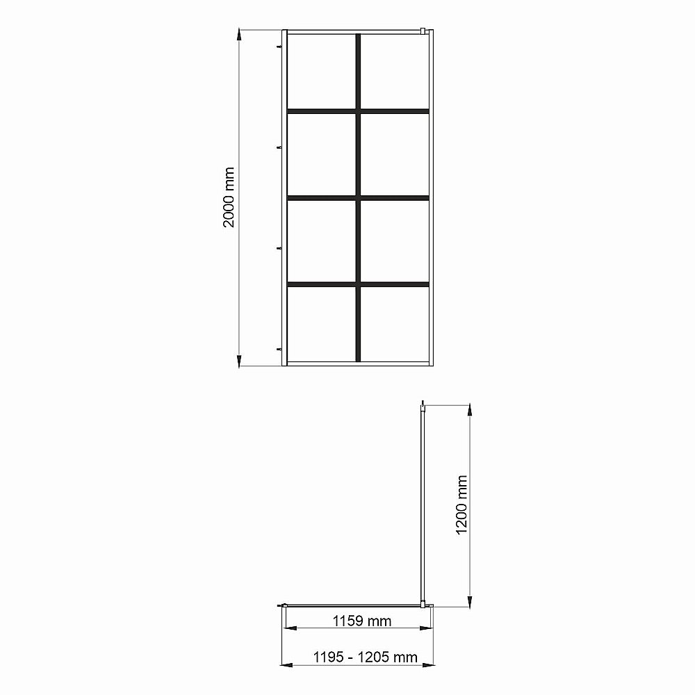 Душевая перегородка WasserKRAFT Glan 66W40 120x200 купить в интернет-магазине Sanbest