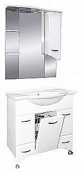 Тумба с раковиной напольная Misty Дрея 85 белая для ванной в интернет-магазине Sanbest