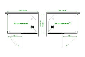 Душевой уголок Royal Bath HPVD RB8120HPVD-C 120х80 матовое стекло/профиль белый купить в интернет-магазине Sanbest