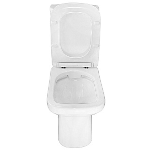 Унитаз напольный Azario Wandy AZ-56D белый, безободковый, с бачком, с крышкой микролифт купить в интернет-магазине Sanbest