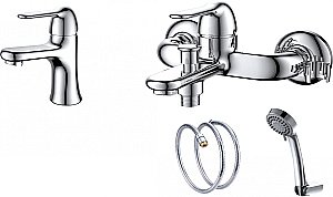 Набор смесителей D&K Rhein.Ambrosius DA1340004SET хром купить в интернет-магазине сантехники Sanbest