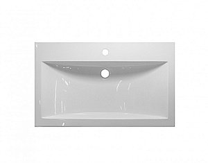 Тумба с раковиной Эстет Monaco Wood 80 подвесная 2 ящика/любой цвет тумбы и раковины с блестками под заказ для ванной в интернет-магазине Sanbest