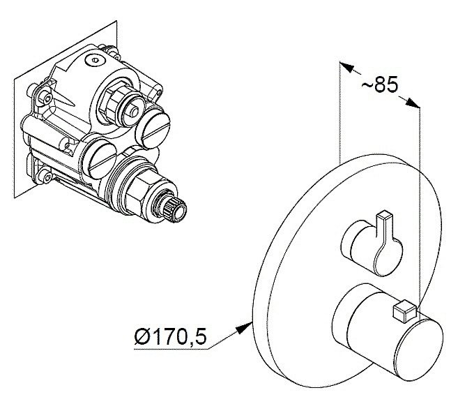 Смеситель для душа Kludi NOVA FONTE Puristic 208355315 белый матовый купить в интернет-магазине сантехники Sanbest