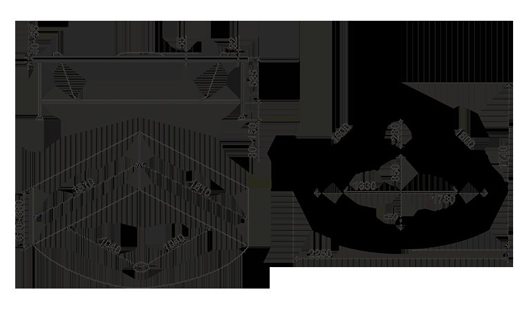 Ванна акриловая BAS Мега 160x160 купить в интернет-магазине Sanbest