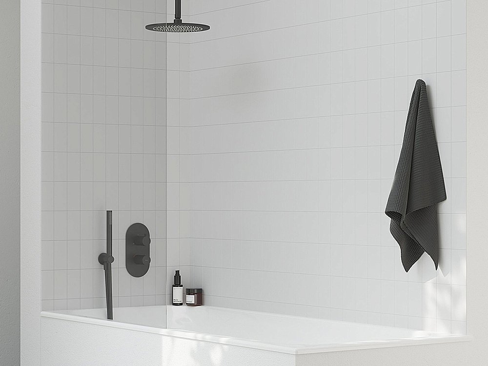 Держатель верхнего душа Ravak Chrome X07P677 черный матовый купить в интернет-магазине сантехники Sanbest