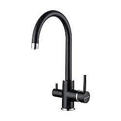 Смеситель для кухни Paulmark Essen Es213211-308 Черный, хром купить в интернет-магазине сантехники Sanbest