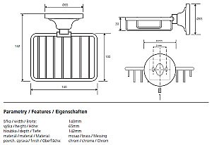 Мыльница Bemeta Retro 144308162 купить в интернет-магазине сантехники Sanbest