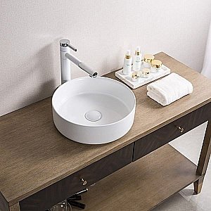 Раковина накладная Gid Esfera 40 N9424 51179 белая купить в интернет-магазине Sanbest