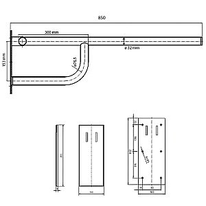 Поручень Bemeta Help 301607161 хром купить в интернет-магазине сантехники Sanbest