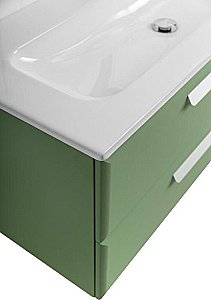 Тумба с раковиной Cezares ECO-CER-N 120 ECO-CER-N-1200-2C-SO-PS-P фисташковый софт для ванной в интернет-магазине Sanbest