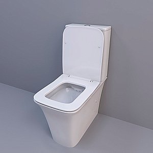 Унитаз-компакт CeruttiSpa Arno 1222A безободковый, с бачком, с крышкой микролифт купить в интернет-магазине Sanbest