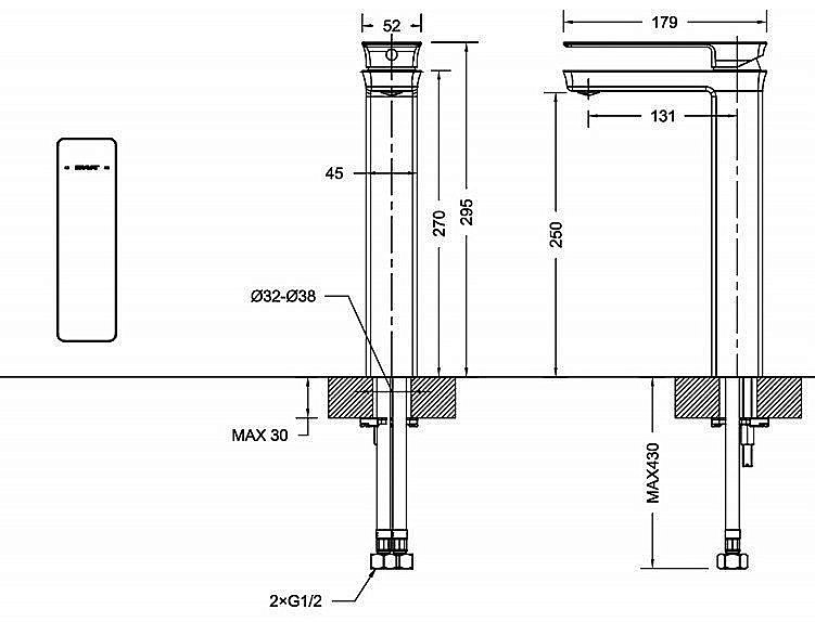 Смеситель для раковины Bravat PHILLIS F156101C-A-ENG купить в интернет-магазине сантехники Sanbest