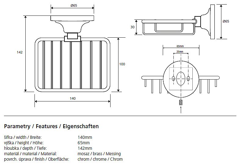 Мыльница Bemeta Retro 144308162 купить в интернет-магазине сантехники Sanbest