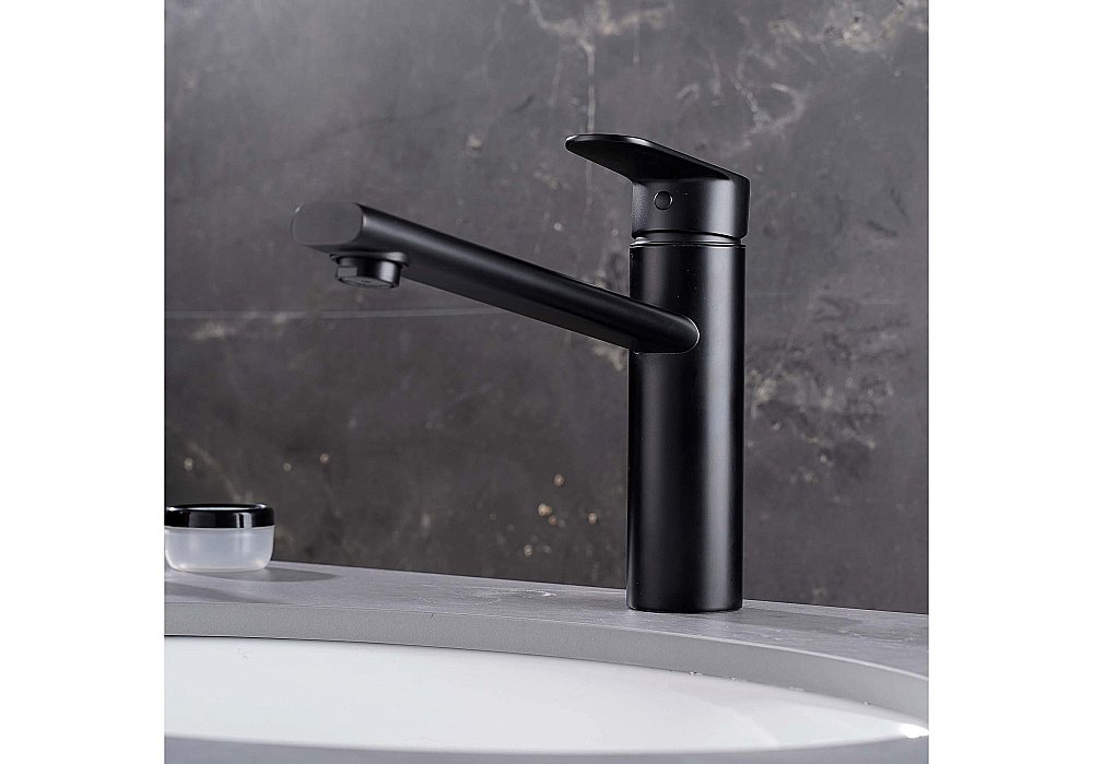 Смеситель для кухни Aquatek Ника AQ1880MB черный матовый купить в интернет-магазине сантехники Sanbest