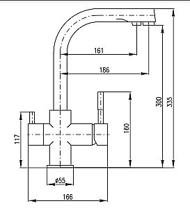 Смеситель для кухни Rav-Slezak Seina SE918.5CMAT черный матовый купить в интернет-магазине сантехники Sanbest