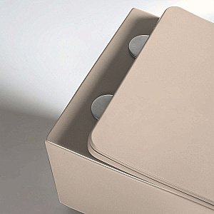 Унитаз Vincea Q-Line VT1-12MC безободковый, с крышкой микролифт, капучино матовый купить в интернет-магазине Sanbest