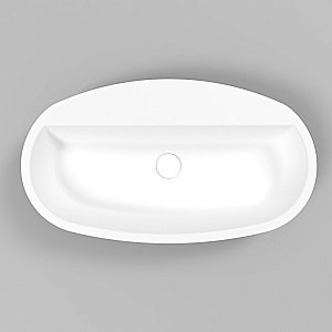 Раковина накладная WhiteCross Obsidian 65 0709.056038.101 черная матовая, белая матовая купить в интернет-магазине Sanbest