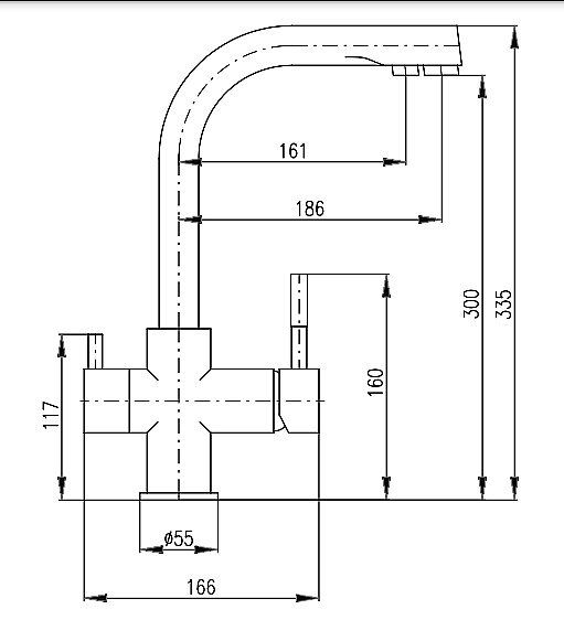 Смеситель для кухни Rav-Slezak Seina SE918.5CMAT черный матовый купить в интернет-магазине сантехники Sanbest