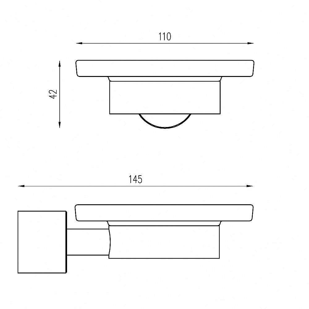 Мыльница Abber Osten 316 AA185A8BST сталь брашированная купить в интернет-магазине сантехники Sanbest