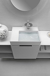 Раковина Laufen Kartell 8.1033.5.000.112.1 белая купить в интернет-магазине Sanbest