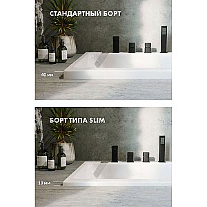 Ванна акриловая EXCELLENT Pryzmat Slim LINE WAEX.PRY18S.LINE.CR 180x80 белая с гидромассажем купить в интернет-магазине Sanbest