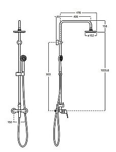 Душевая система Roca Victoria Eco 5A9B25C00 купить в интернет-магазине сантехники Sanbest
