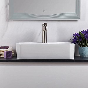 Раковина накладная Belbagno 49 BB1387 белая купить в интернет-магазине Sanbest