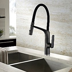 Смеситель для кухни Vincea VKF-115MB черный матовый купить в интернет-магазине сантехники Sanbest