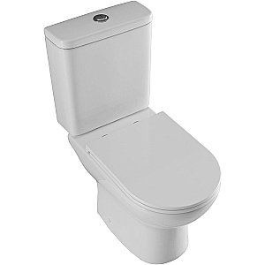 Унитаз напольный Aquanet Ray 326011 безободковый, с бачком, с крышкой микролифт, слив торнадо купить в интернет-магазине Sanbest