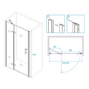 Душевая система RGW Shower Panels SP-6143-01 50140801-01 хром купить в интернет-магазине сантехники Sanbest