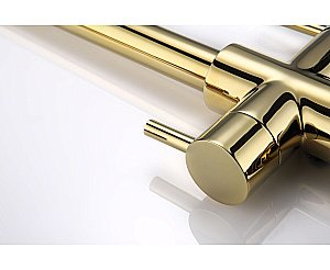 Смеситель для кухни Paulmark Lange La214212-G золото купить в интернет-магазине сантехники Sanbest