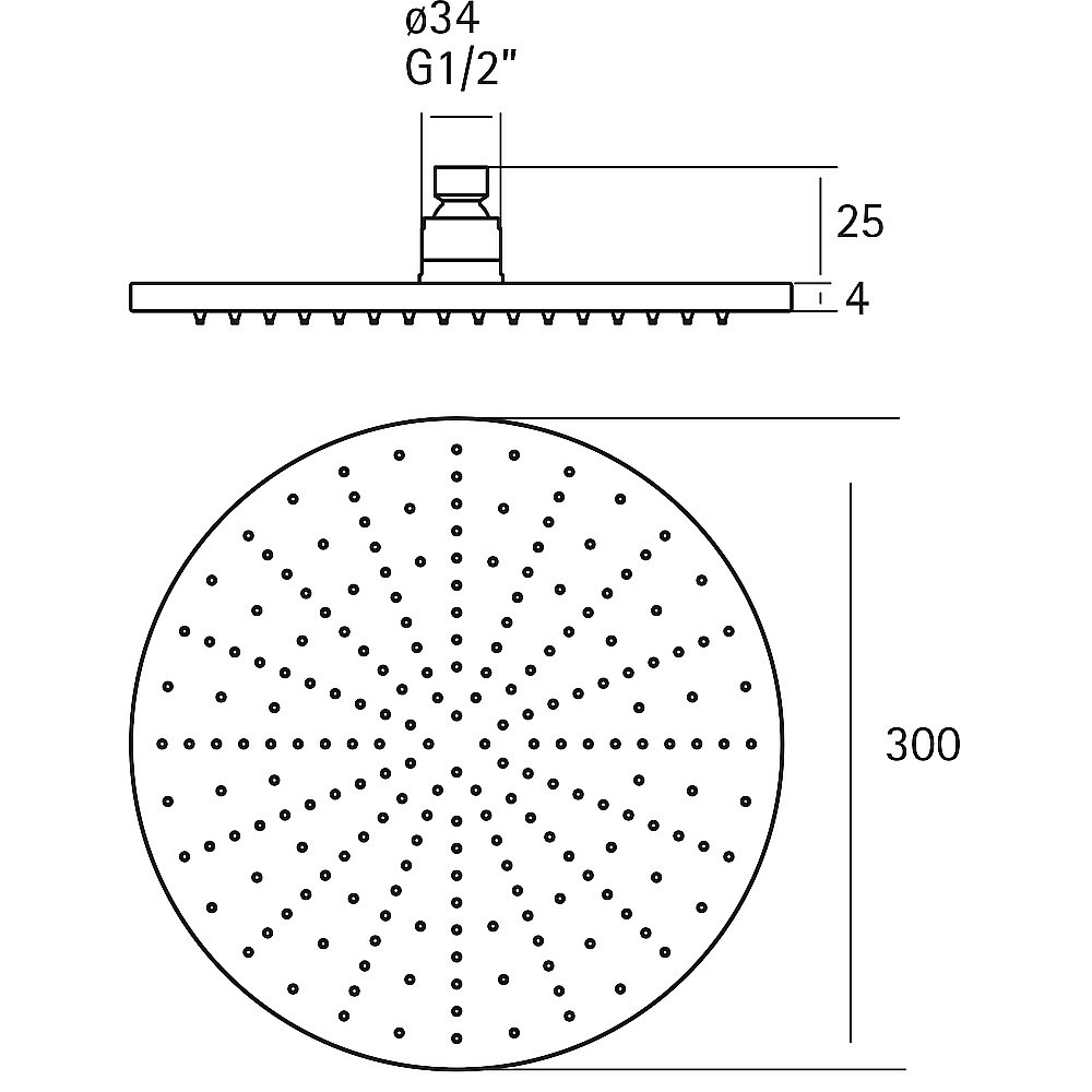 Верхний душ Cisal Xion DS016420D1 купить в интернет-магазине сантехники Sanbest