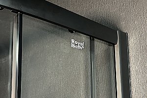 Душевой уголок Royal Bath RB90HKD-T-BL-Practic 90х90 стекло прозрачное/профиль черный купить в интернет-магазине Sanbest