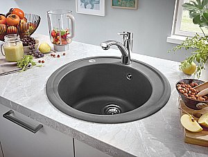 Кухонная мойка Grohe K200 31656AT0 серый гранит купить в интернет-магазине сантехники Sanbest
