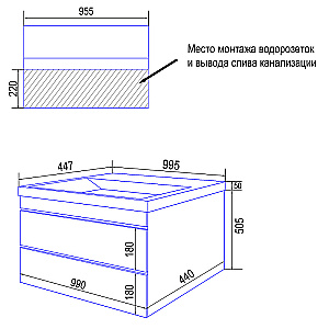 Инсталляция для унитаза Azario AZ-8010-1000 купить в интернет-магазине сантехники Sanbest