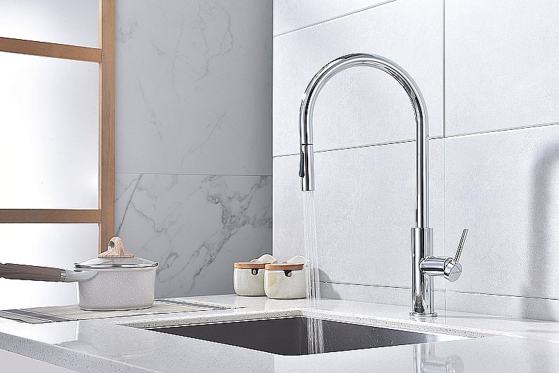 Смеситель для кухни Paulmark Senso Se215180-CR хром купить в интернет-магазине сантехники Sanbest