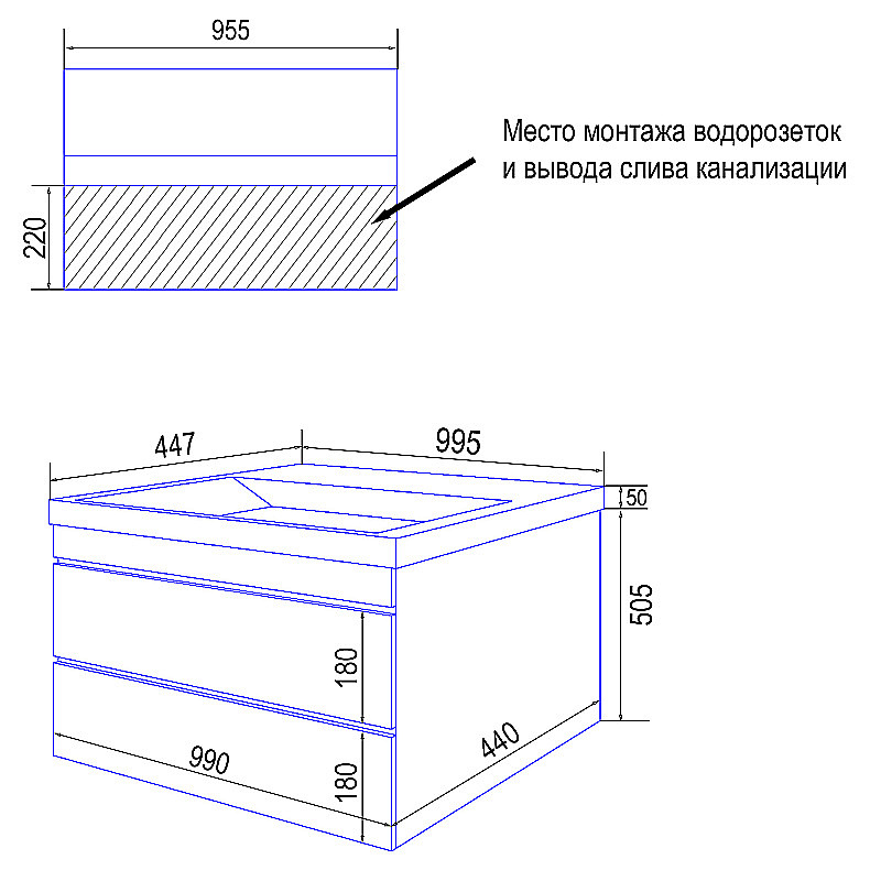 Инсталляция для унитаза Azario AZ-8010-1000 купить в интернет-магазине сантехники Sanbest