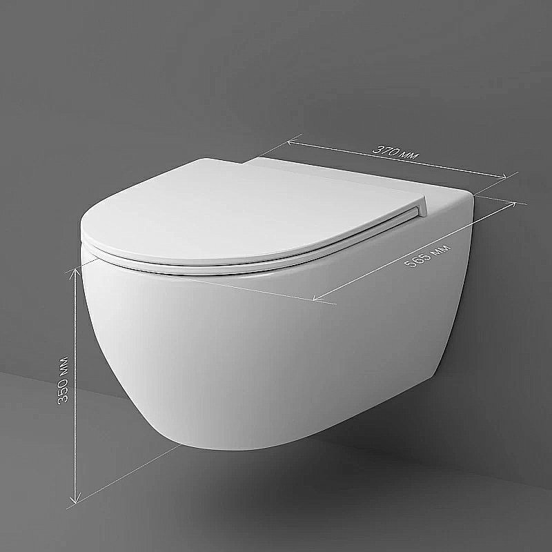 Унитаз подвесной AM.PM Awe C111700SC белый, безободковый купить в интернет-магазине Sanbest